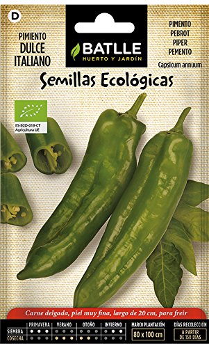 Semillas Ecológicas Hortícolas - Pimiento Dulce Italiano- ECO - Batlle