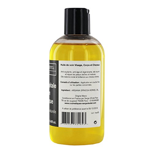 Serge D Estel Paris Aceite de Argán Organico 250ml. Aceite para Cabellos Secos y Pelos sin Brillos.