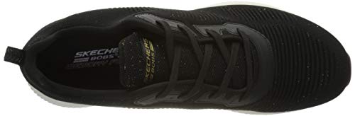 Skechers Women's BOBS SQUAD - TOTAL GLAM Trainers, Black Bkmt, 5 UK 38 EU