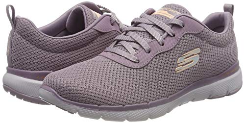 Skechers Women's Flex Appeal 3.0-first Insight Trainers, Purple (Purple Mesh/Purple Trim Pur), 2 UK (35 EU)