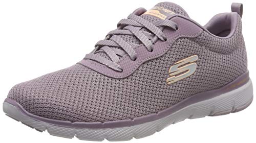 Skechers Women's Flex Appeal 3.0-first Insight Trainers, Purple (Purple Mesh/Purple Trim Pur), 2 UK (35 EU)