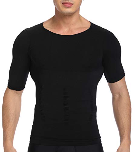 SLIMBELLE® Body Shaper para Hombre - Camisa de compresión T-Shirt Shapewear Slimming Shirt Chaleco Adelgazar Abdomen Cinturón De Vientre Bajar De Peso