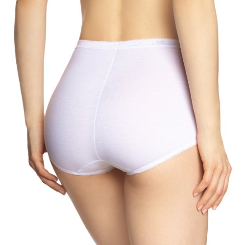 Sloggi Basic Maxi, Bragas para Mujer, Blanco, 58, Pack de 2