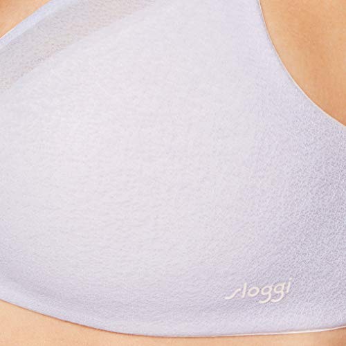 Sloggi Oxygene Infinite Soft Bra Sujetador acolchado para Mujer, Silver Shadow, M