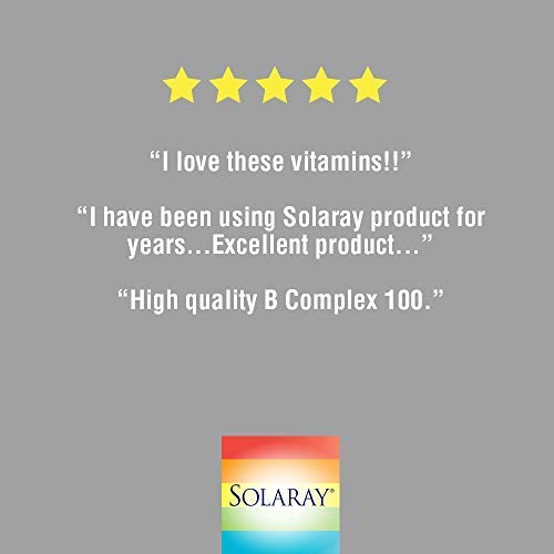 SOLARAY® B complex 50. 50 VegCaps. Las Vitaminas B contribuyen al normal funcionamiento del sistema nervioso. Sin gluten. Apto para veganos.