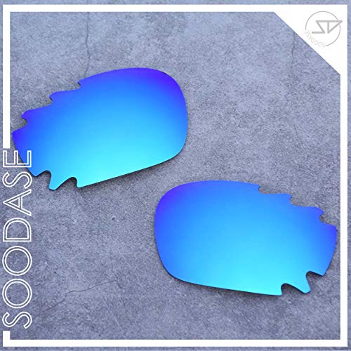 SOODASE Para Oakley Jawbone Vented Gafas de sol Azul/Transparent 2 Pares Lentes de repuesto