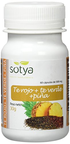 SOTYA - SOTYA Té Verde, Té Rojo y Piña 60 cápsulas 500 mg