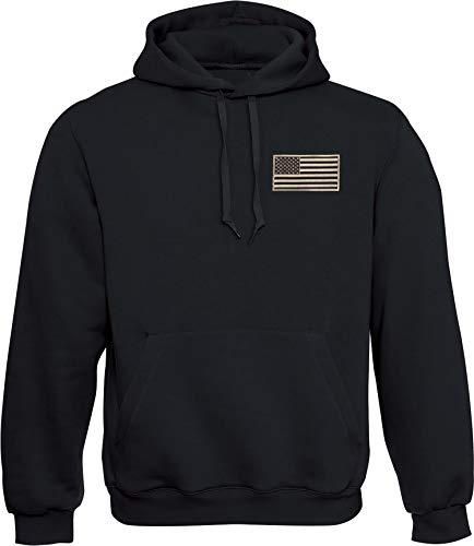 Sudadera con Capucha: Stars and Stripes con Bordado - Bandera USA Hoodie - Regalo Hombre-s y Mujer-es - Sweat-Shirt Estados Unidos América United States - Bike-r Rock Motero Chopper - US-Army (M)