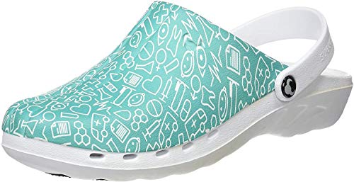 Suecos Oden Print, Zuecos de Trabajo, Unisex Adulto, Multicolor 21, 40 EU