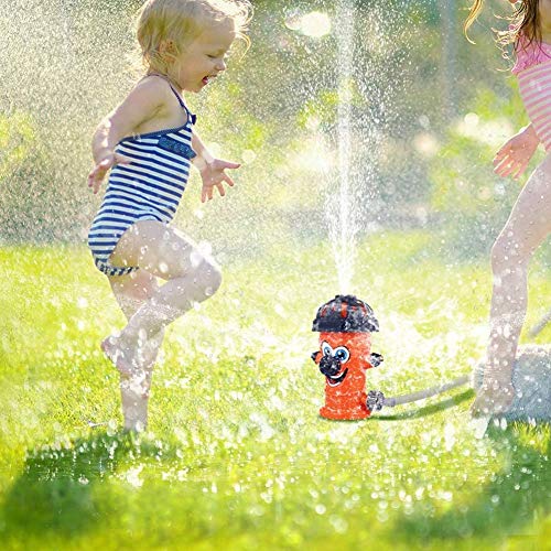 Sunshine smile Juguete de Rociadores,Juguete de Agua de Rociadores,Juegos de Agua para niños Jardin,Jardín de Verano Juguetes para niños Juguetes para rociar Agua (Naranja)