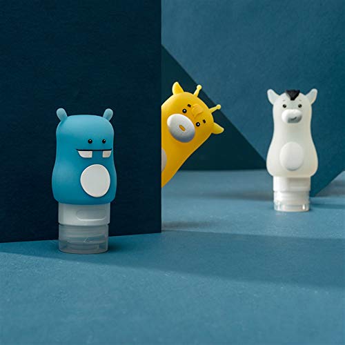 SUNXK Inicio Baño Silicona Cute Animal Shape Portable Travel Loción Botellas de Almacenamiento de la loción (Size : Capacity 70ml)