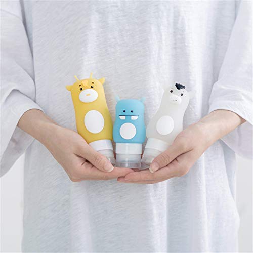 SUNXK Inicio Baño Silicona Cute Animal Shape Portable Travel Loción Botellas de Almacenamiento de la loción (Size : Capacity 70ml)