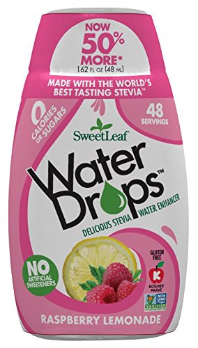 SweetLeaf - Gotas de agua Stevia Water Enhancer, limonada de frambuesa - 1.62 la Florida. onza.