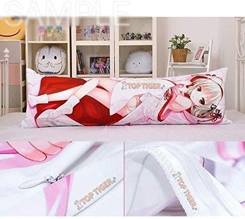 Sword Art Online: S □ ki Asuna / Yuuki Asuna 1009 animado almohada cubierta del cuerpo de la funda de almohada /, animado Elfos bonita del modelo de la muchacha de doble cara de la piel de melocotón /