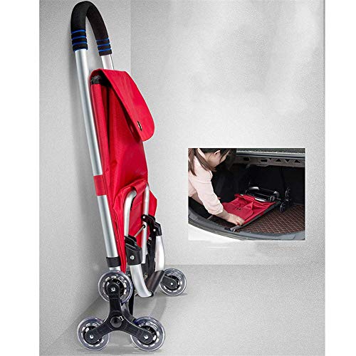 SYue Carrito de Compras Plegable portátil con rodamientos de Ruedas, Escalador, Bolsa de supermercado Impermeable