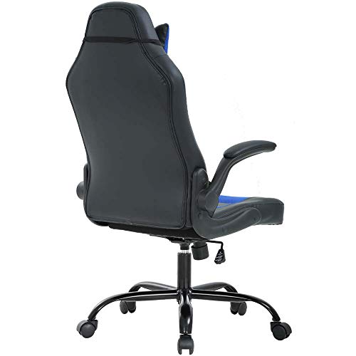 T-LoVendo TLVC66-BLUE Silla Gaming, Negro/Azul