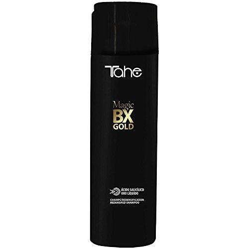 Tahe Magic BX Gold Champú Redensificador Ultrahidratante con Oro Líquido y Ácido Salicílico, 300 ml.