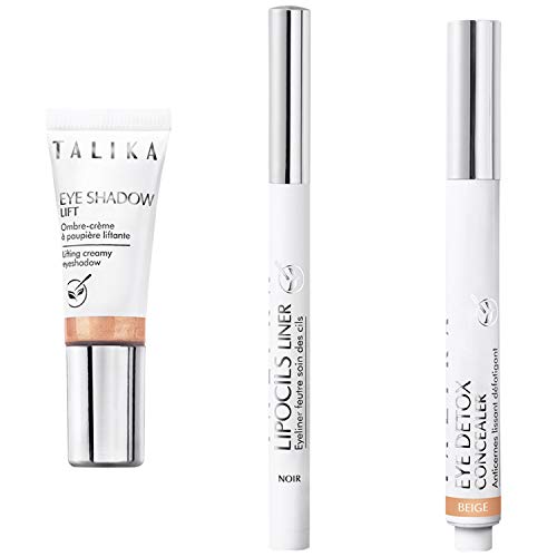 Talika PACK Eye Shadow Lift Sombra Ojo Nude, 8ml+Lipocils Liner Black, 0,8ml+ Eye Detox Beige, 2ml