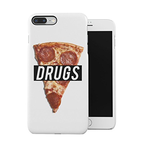 Tasty Pizza Slice Is My Drugs Case Compatible with Apple iPhone 7 Plus/iPhone 8 Plus Snap-On Hard Plastic Protective Shell Cover Carcasa