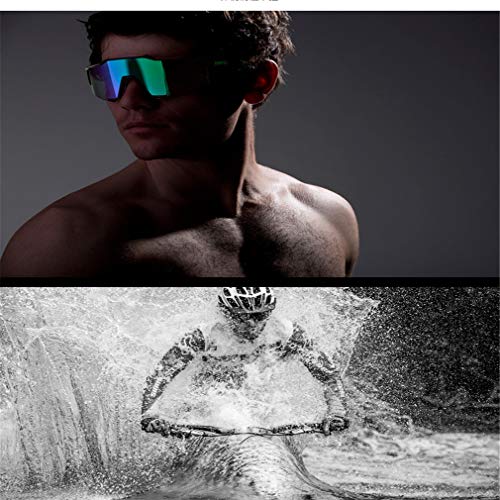 TATANE Gafas De Sol para Hombres Y Mujeres, Deportes con Lentes De Espejo, Gafas De Sol para El Ciclismo, Correr, Triatlón, Voleibol De Playa Y Senderismo,9