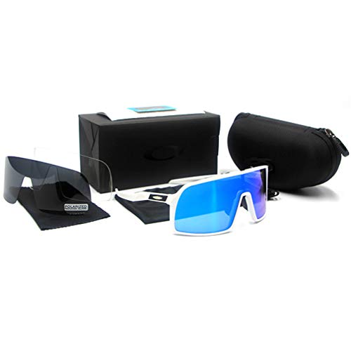 TATANE Gafas De Sol para Hombres Y Mujeres, Deportes con Lentes De Espejo, Gafas De Sol para El Ciclismo, Correr, Triatlón, Voleibol De Playa Y Senderismo,9