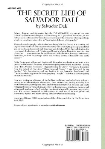 The Secret Life of Salvador Dali (Dover Fine Art, History of Art)