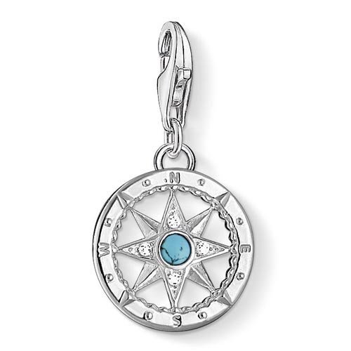 Thomas Sabo - Charm con Cierre para Mujer de Plata de Ley 925/1000 con Circónita