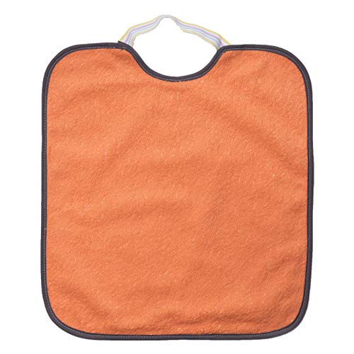 TI TIN Pack 4 Baberos Impermeables para Bebé con Cierre con Goma 90% Algodón - 10% Poliéster con Forro de Vinilo | Para Bebés de Más de 1 Año, 32x36cm