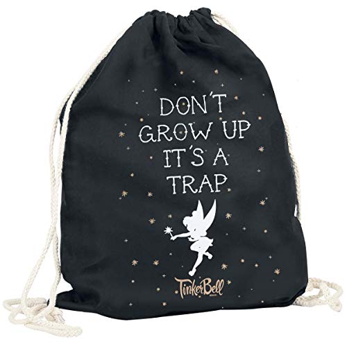 Tinker Bell Don´t Grow Up Bolsa de deporte Negro