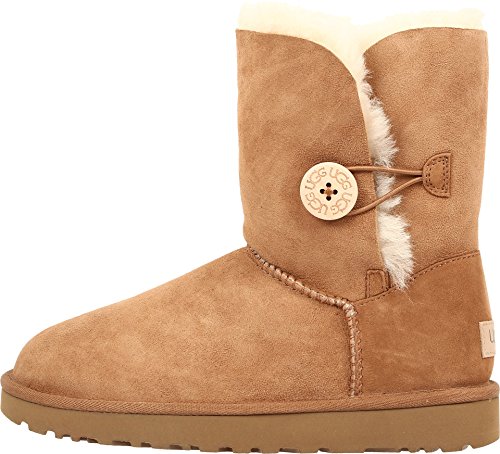 UGG Female Bailey Button II Classic Boot, Chestnut, 6 (UK)