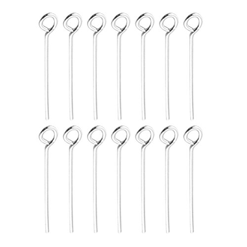 ULTNICE 200pcs inoxidable Stee Open Eye Pins para la joyería de bricolaje