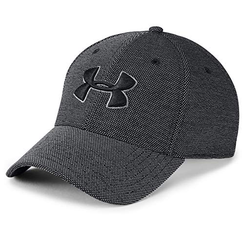 Under Armour Men's Heathered Blitzing 3.0 Gorra, Hombre, Negro (001), L