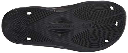 Under Armour Slides UA Locker III Chanclas de hombre, zapatos para playa de secado rápido, chanclas con correa ideales para el vestuario y la piscina, Black/Metallic Silver (001), 7