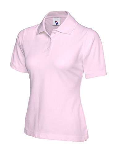 Uneek clothing-womens-ladies poloshirt-220 GSM polo -  Rosado -