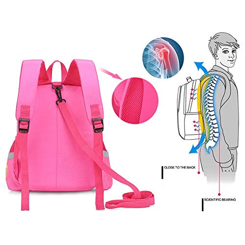 UNILIFE Mochila Infantil con Riendas para Niñas Mochila Frozen Elsa Princess Mochilas Escolares Animadas En 3D para Niñas Guardería Preescolar