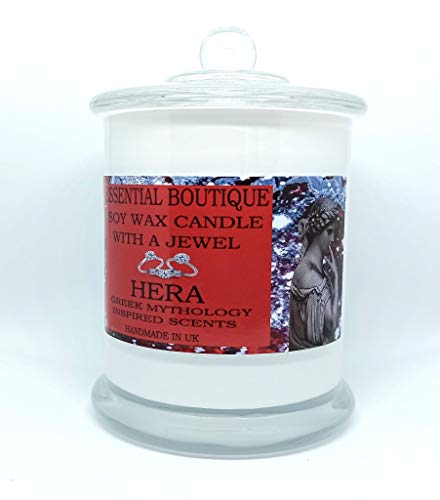 Vela esencial de la boutique con un collar Hera 30cl único aroma joya vela