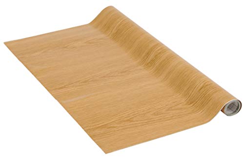 Venilia KF Basic Eiche natur 45cmx1,5m adhesiva Roble natural decorativa, muebles, papel pintado, lámina autoadhesiva, PVC, sin ftalatos, 1,5m, 53231, 45 cm x 45 m