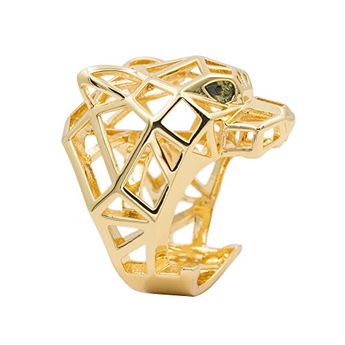 Verde Ojos Pantera Leopardo Anillo de Cóctel Para Hombres/mujeres Cristales De La Joyería