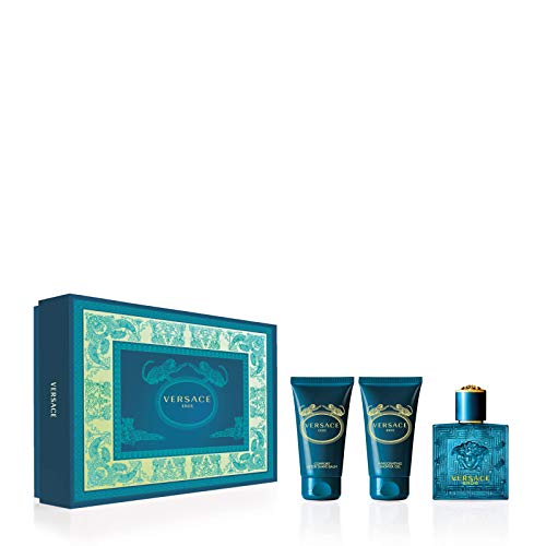 Versace Versace Eros 50Ml Spray + Gel Ducha 50Ml + Balsamo After Shave 50Ml 150 ml