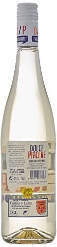 Vino Blanco Dolce Piacere Frizzante, Pack de 6 Botellas de 750 ml (Total: 4.5 L) Bodega Cuatro Rayas