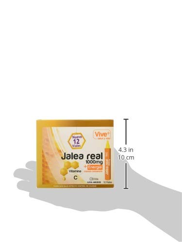 Vive+ Jalea Real para Adultos - 3 Paquetes de 12 Unidades