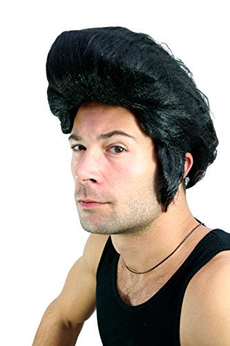 WIG ME UP - LM-706-P103 Peluca Rockabilly King Fonz, años 60, Rock'n'Roll