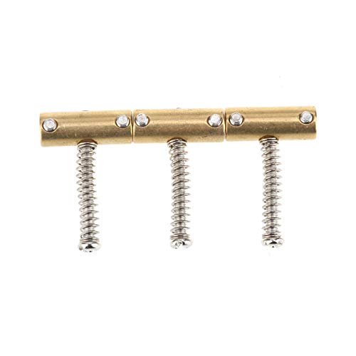 Wilkinson WTB Estilo Vintage 2-1/8" Espaciado de Cuerdas Compensadas Tele Guitarra Selletas de Latón para Fender Telecaster, Oro