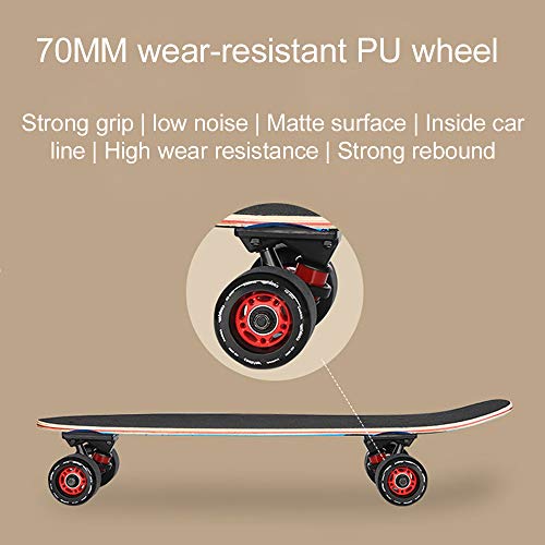 WRISCG Cruiser Boards Carver Skateboard Arce Tabla Completa 78×24cm, Tablero de Arce de 7 Capas, Rodamientos de Bolas ABEC Alta velicidad, para Adolescentes Principiantes Niñas Niños Adultos,B