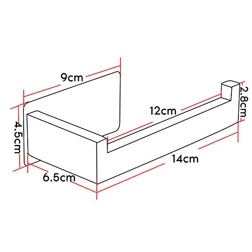 YIGII Portarrollos Para Papel Higiénico Adhesivo Portarrollos Baño sin taladro Porta Rollos de Papel Higienico Acero Inoxidable