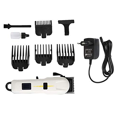 Zerodis 110-240V LED Screen Hair Clipper Electric Haircut Trimmer Hair Clippers Set Hair Cut Trimmers Herramienta de peluquería para Uso Familiar(Enchufe de la UE)