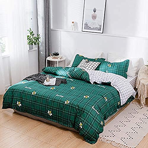 zzkds Funda nórdica para Ropa de Cama, Cama Doble Individual súper Extra Grande, Juego de sábanas para niño y niña, Ropa de Cama de Microfibra, Cuidado fácil de imprimir220*240cm