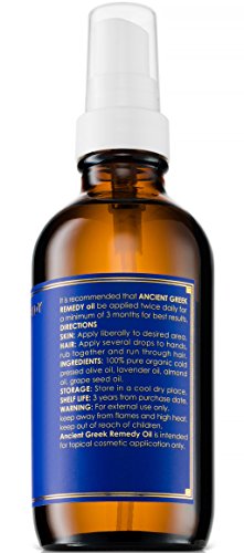 100% Organic Blend of Olive, Lavender, Almond & Grapeseed oil with Vitamin E, Daily Moisturizer for Skin, Hair, Face, Scalp, Cuticle, Nails & Foot. Pure, Cold Pressed, Body oil for Men and Women