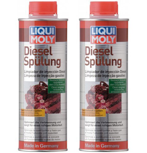 2 x LIQUI MOLY 2509 500ml - Limpiador de inyectores (sólo para motores DIÉSEL)