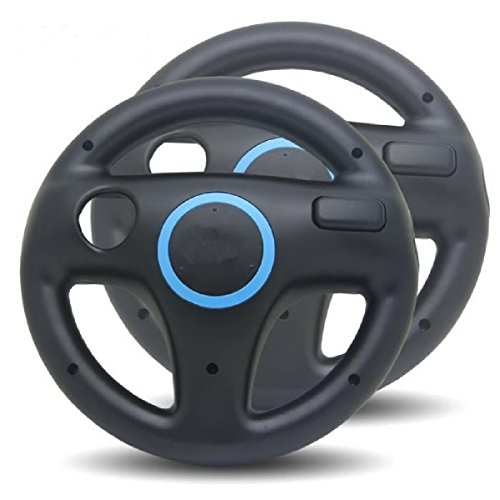 2 x Volante / Racing Wheel De Dirección Para Nintendo Wii Consola (Mario Kart, Juego De Carreras...)